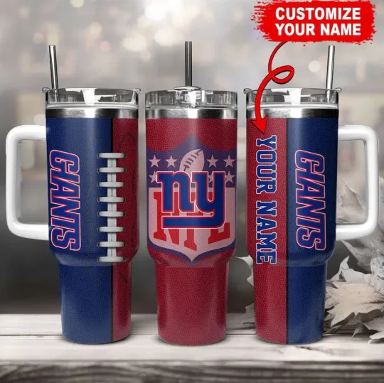 Discover Personalized New York Football Team Giantss 40 Oz Tumbler Gift for Fans