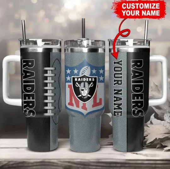 Discover Personalized Las Vegas Football Team Raiderss 40 Oz Tumbler Gift for Fans