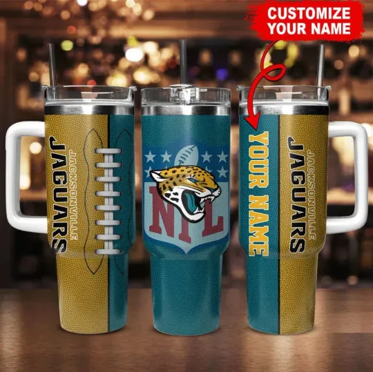 Personalized Jacksonville Football Team Jaguarss 40 Oz Tumbler Gift for Fans