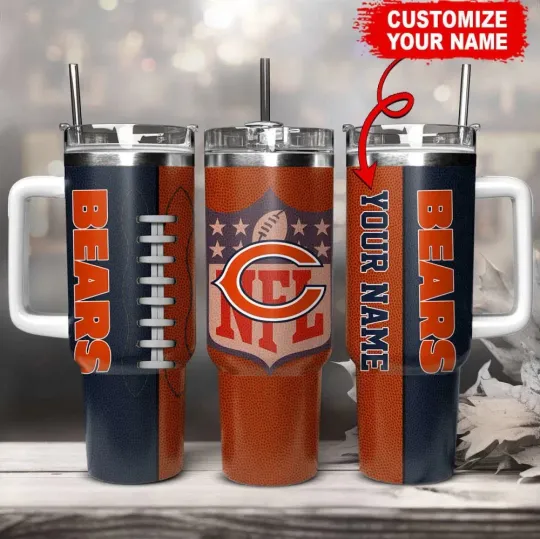 Discover Personalized Chicago Football Team Bearss 40 Oz Tumbler Gift for Fans