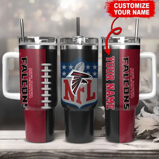 Personalized Atlanta Football Team Falconss 40 Oz Tumbler Gift for Fans