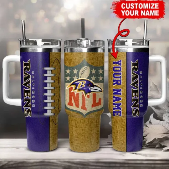 Discover Personalized Baltimore Football Team Ravenss 40 Oz Tumbler Gift for Fans
