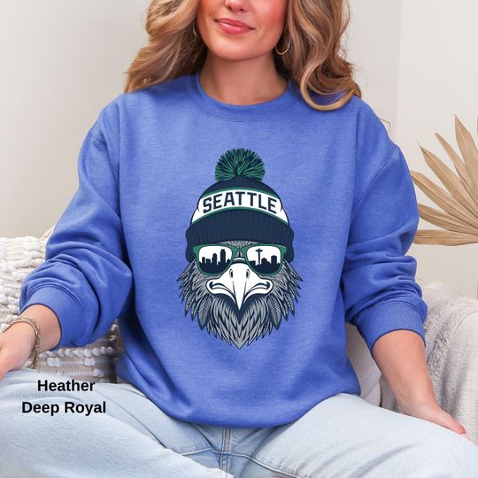 Discover Vintage Seattle Seahawks Sweatshirt, Unisex Football Fan Apparel
