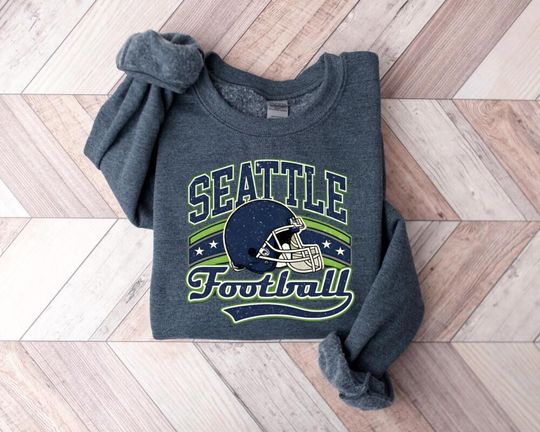 Discover Seattle Football Vintage Sweatshirt T-Shirt, Seattle Football Crewneck Sweatshirt