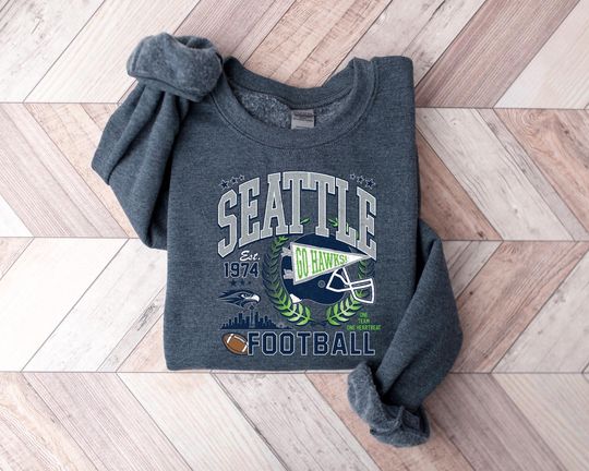 Discover Seattle Football Vintage Sweatshirt T-Shirt, Seattle Football Crewneck Sweatshirt