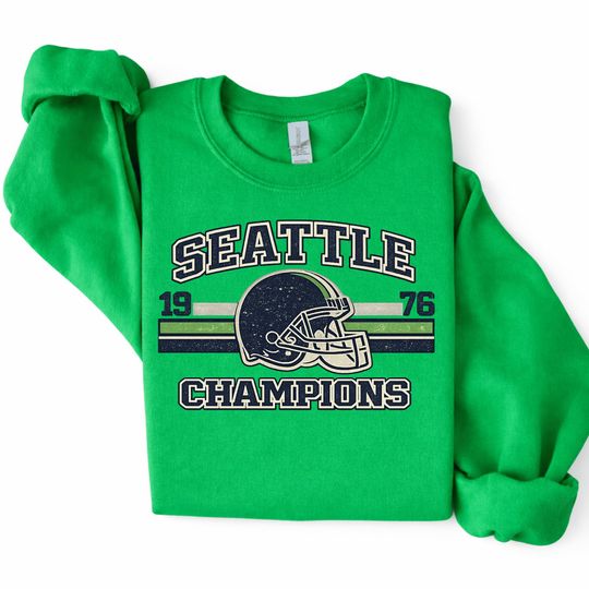 Discover Vintage Seattle Champions Football Sweatshirt or Hoodie, Retro Seattle Fan Tee