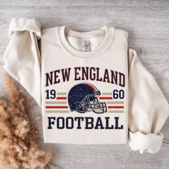 Discover New England Football Sweatshirt, Vintage New England, Retro Football Fan Crewneck