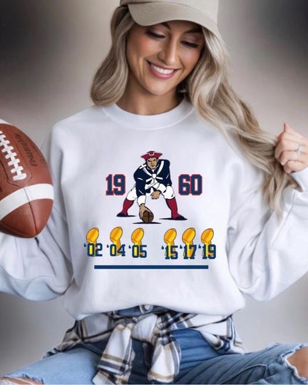 Discover Vintage New England Football Sweatshirt, Championship Era Fan Pullover