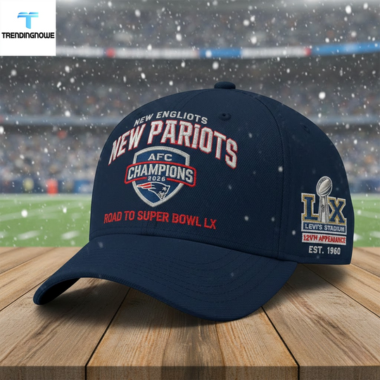 Patriots Super Bowl Lx Afc Champions Hat Cap 2026