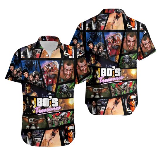 Retro 80s Movie Hawaiian Shirt