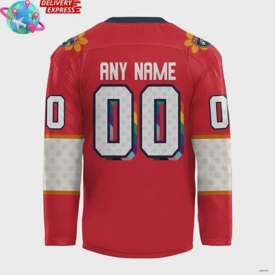 Personalized 2025 Florida Panthers Pride Month Hockey Jersey