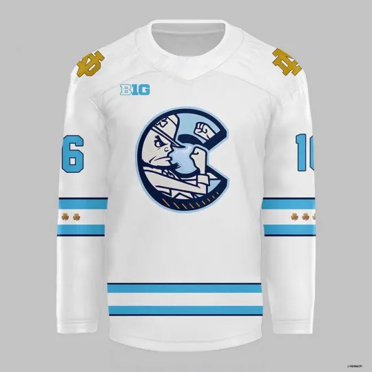 Personalized ND Fighting Irish Hockey Shirt Team Apparel