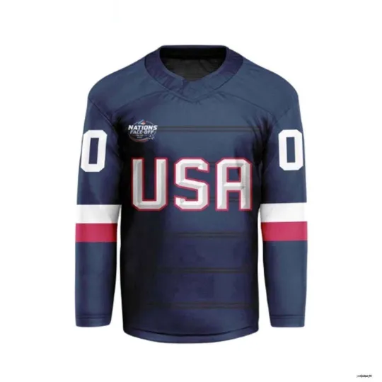 Discover Personalized 4 Nations Face-Off USA Team Hockey Jersey
