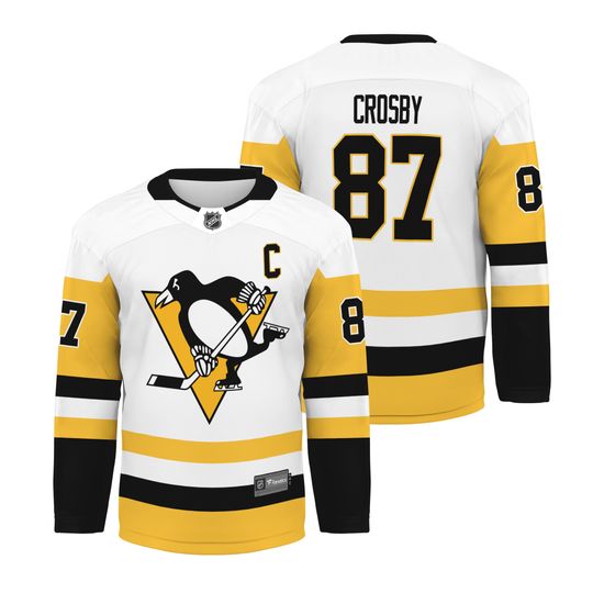 Men's Fanatics Sidney Crosby White Pittsburgh Penguins  Breakaway Jersey