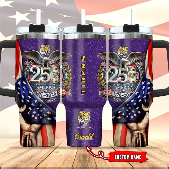 Discover LSU Tigers 40oz Stainless Steel Tumbler with Handle
