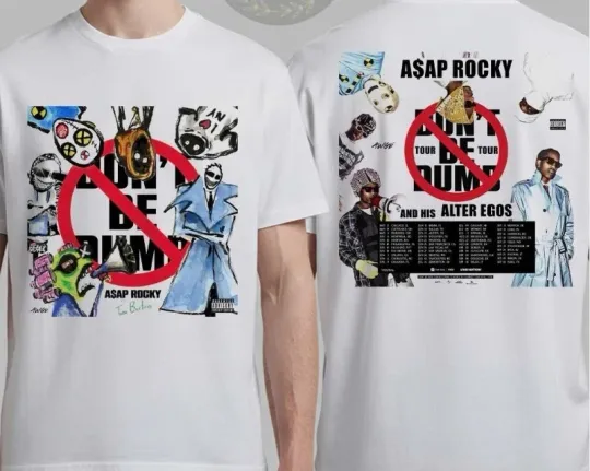 Discover Asap Rocky Don’t Be Dumb Tour 2026 North America UK And Europe Shirt
