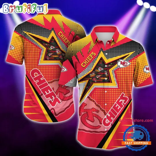 Discover Kansas City Football Team Chiefss Special Star Hawaiian Shirts