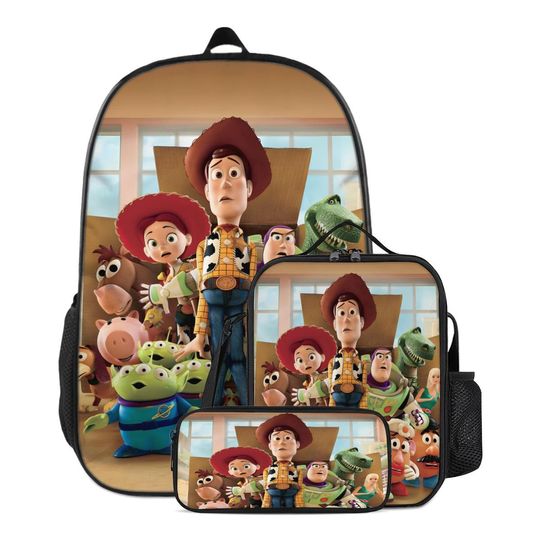 Discover Toy Story Backpack Set | Woody & Buzz, Oxford Cloth, 3-Piece
