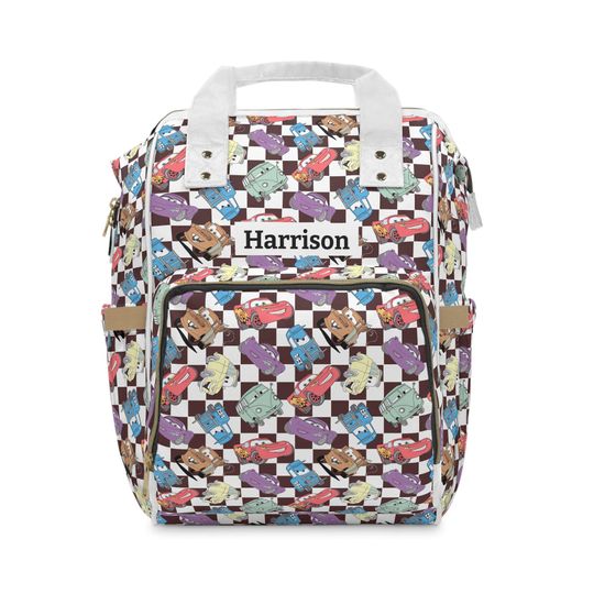 Discover Personalized Car Diaper Backpack for Boys, Newborn Baby Shower Gift