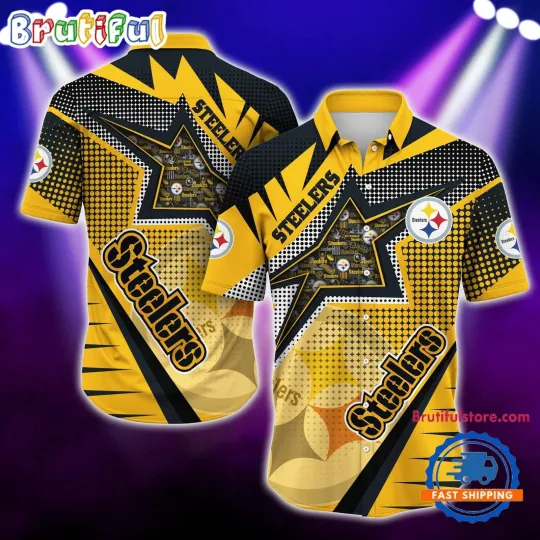 Pittsburgh Football Team Steelerss Special Star Hawaiian Shirts