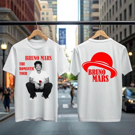 Discover Bruno Mars Inspired The Romantic Tour T-Shirt 2026 | Pop Concert Fan Tee | Romantic Tour Inspired Tee | Music Lover Top