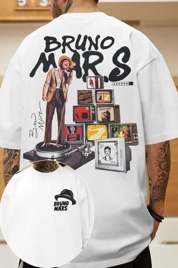 Discover Bruno.Mars The Romantic Tour 2026 Shirt, Bruno Concert Tee Merch, Unisex Tour T Shirt, Music Fan Gift Two Side Shirt