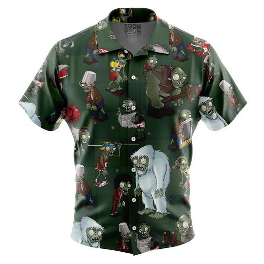 Discover Hawaiian Shirt Zombies Tropical Pattern Button-Up Summer Vacation Beach Unisex Style