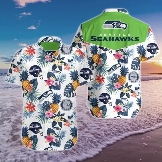 Discover Seattle Seahawks Tropical Paradise Hawaiian, Gift For Fans, Gift For Friends