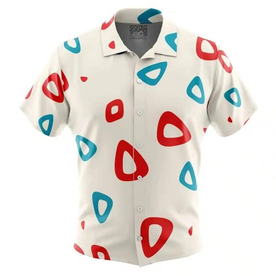 Togepi Pattern Hawaiian Shirt Unisex Tropical Button Up for Summer Vacation