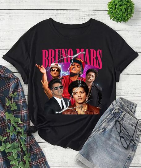 Discover Bruno Mars The Romantic Tour 2026 T-Shirt, Bruno Mars Bootleg Shirt, Bruno Mars Fan Gift, Bruno Mars Merch Tee Top
