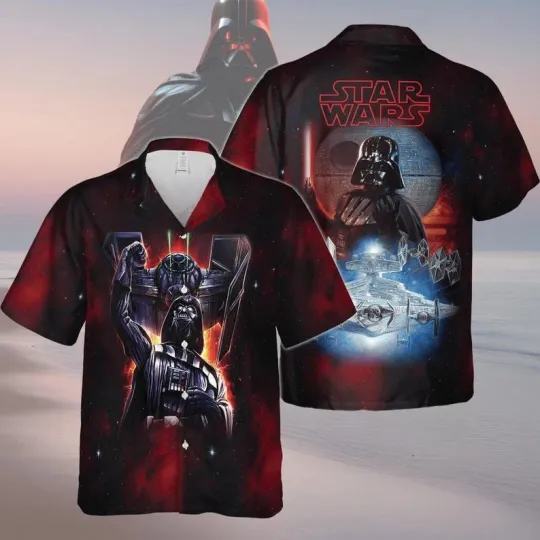 Discover Disney Star Wars Darth Vader May The Force Be With You Galaxy Hawaiian Shirt