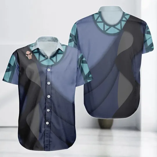 Disney The Hades Cosplay Costume Hercules Villain Hawaiian Shirt