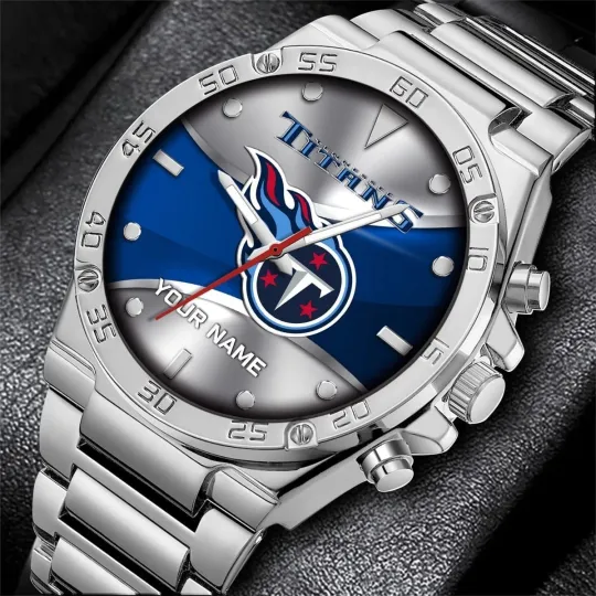 Discover Personalized Tennessee Football Titanss Team Gentleman Stainless Steel Watch