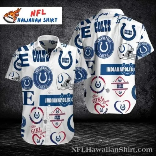 Discover Indianapolis Colts Love – Fan Favourite Phrases Hawaiian Shirt