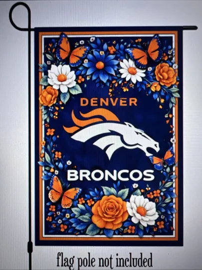 Garden Flag Denver Broncos football