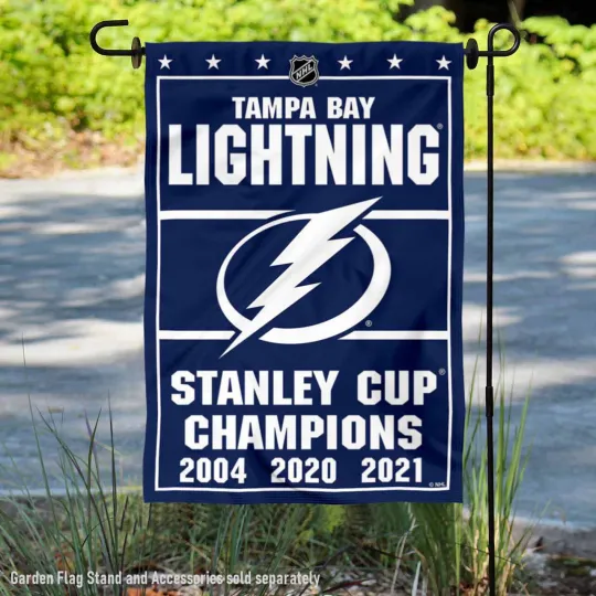 Discover Tampa Bay Lightning 3 Time and Stanley Cup Champions Flag Graden Flag