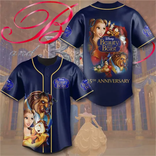 Discover Beauty And The Beast 35th Anniversary Baseball Jersey –  3333