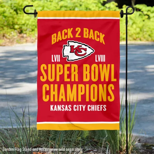 Discover Kansas City Chiefs Super Bowl 2024 Champions Flag Graden Flag