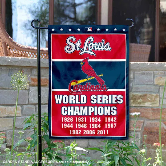 Discover St. Louis Cardinals 11-Time World Series Champions Flag Graden Flag