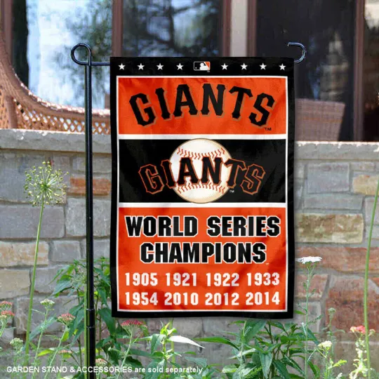 Discover San Francisco Giants 8-Time World Series Champions Flag Graden Flag