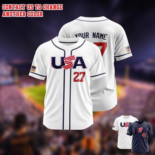Discover 2026 USA Custom Baseball Jersey Personalized Softball Uniform Team Name Number Logo for Fan American Shirt Valentine's Day Gifts