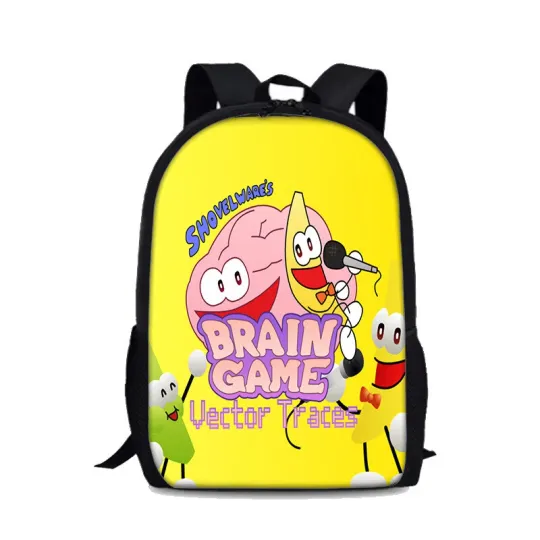 Discover Shovelware Brain Game Cartoon Backpack Cute for Boys Girls School
