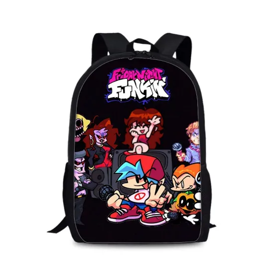 Discover Friday Night Funkin Cartoon Backpack Cute for Boys Girls School