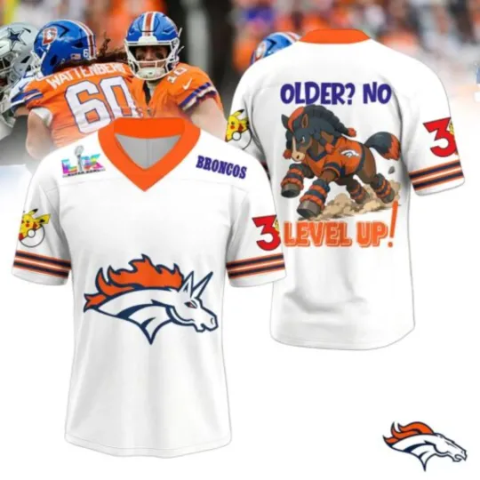 Broncos Super Bowl X PKM X Bad Bunny Bowl LX 2025 2026  V-neck Jersey