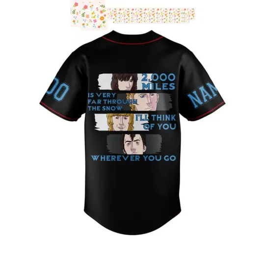 Discover The Pretenders I'll Think Of You Black Personalized Baseball Jersey