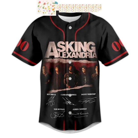 Discover Asking Alexandria Tour 2023 Personalized Baseball Jersey