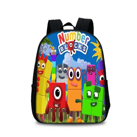 Discover Numberblocks Cartoon Backpack Cute for Boys Girls School Travel
