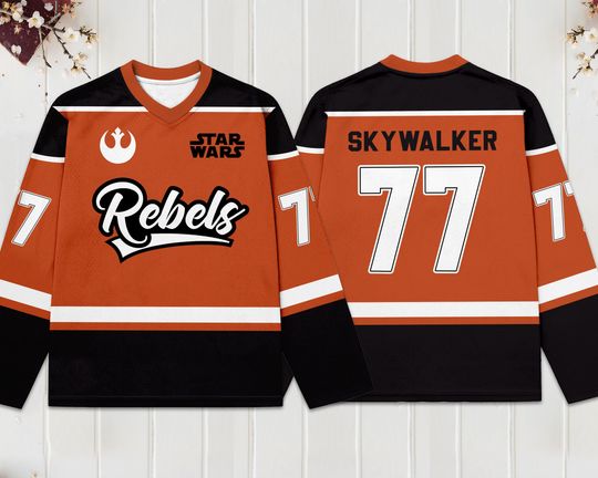 Discover Star Wars Rebels Hockey Jersey, Disney Hockey Jersey, Hockey Fan Lover Gift, Hockey Team Outfit