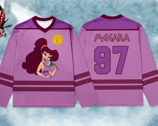 Discover Megara Hockey Jersey, Disney Hockey Jersey, Hockey Fan Lover Gift, Hockey Team Outfit