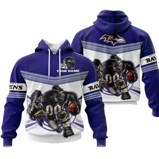 Discover Personalized Baltimore Football Team Ravenss 3D Hoodie